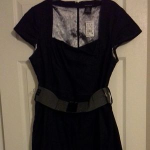 Dark blue denim dress